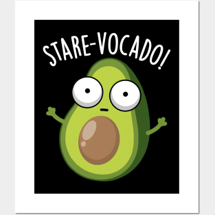 Stare-vocado Funny Avocado Puns Posters and Art